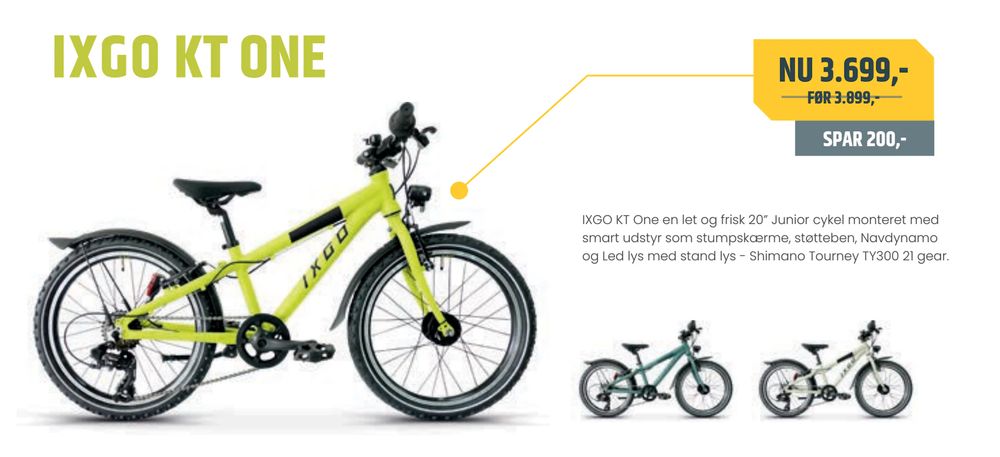 Tilbud på IXGO KT ONE fra Bike&Co til 3.699 kr.