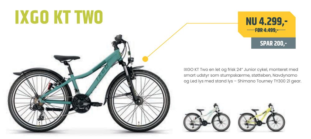 Tilbud på IXGO KT TWO fra Bike&Co til 4.299 kr.