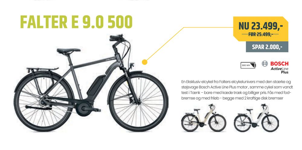 Tilbud på FALTER E 9.0 500 fra Bike&Co til 23.499 kr.