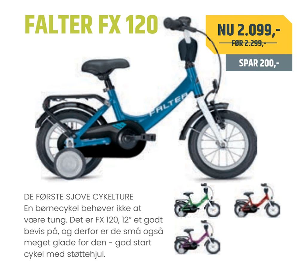 Tilbud på FALTER FX 120 fra Bike&Co til 2.099 kr.