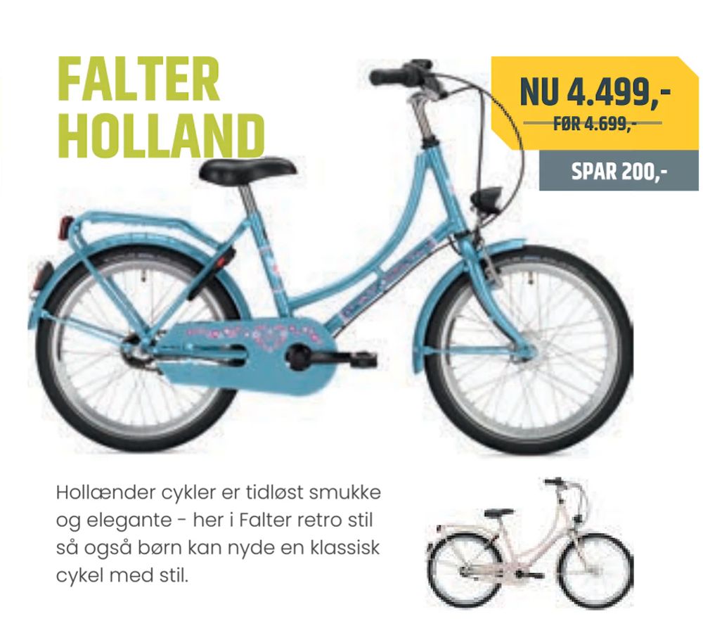 Tilbud på FALTER HOLLAND fra Bike&Co til 4.499 kr.