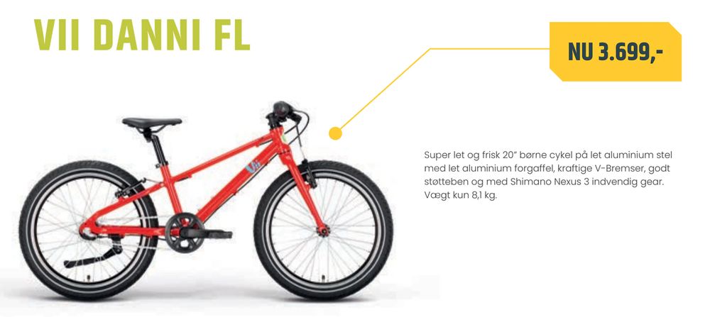 Tilbud på VII DANNI FL fra Bike&Co til 3.699 kr.