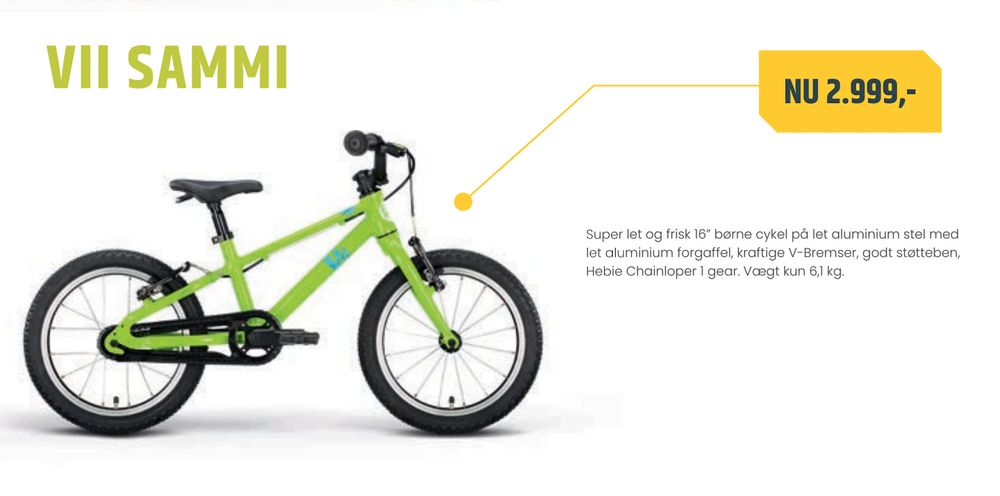 Tilbud på VII SAMMI fra Bike&Co til 2.999 kr.