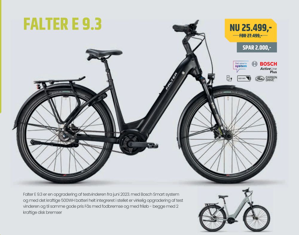 Tilbud på FALTER E 9.3 fra Bike&Co til 25.499 kr.