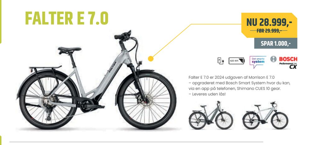 Tilbud på FALTER E 7.0 fra Bike&Co til 28.999 kr.