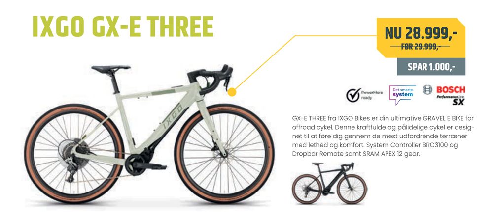 Tilbud på IXGO GX-E THREE fra Bike&Co til 28.999 kr.
