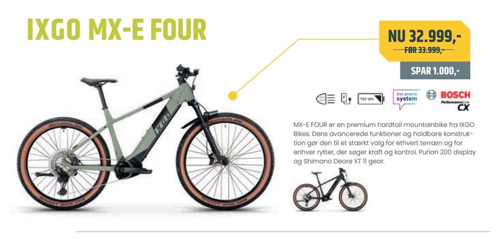 Tilbud på IXGO MX-E FOUR fra Bike&Co til 32.999 kr.