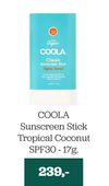 COOLA Sunscreen Stick Tropical Coconut