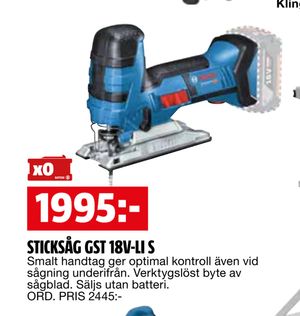 STICKSÅG GST 18V-LI S