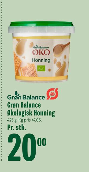 Grøn Balance Økologisk Honning