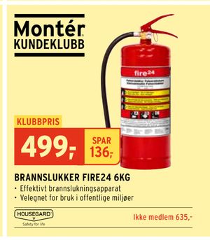BRANNSLUKKER FIRE24 6KG