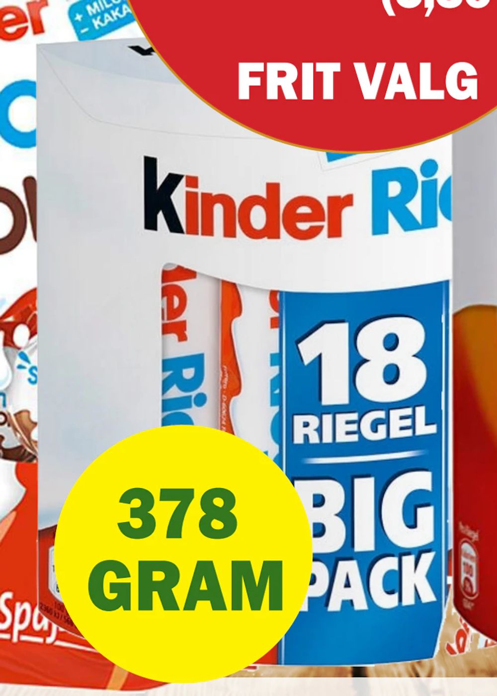 Tilbud på Kinder Riegel fra Købmandsgården til 39,95 kr.
