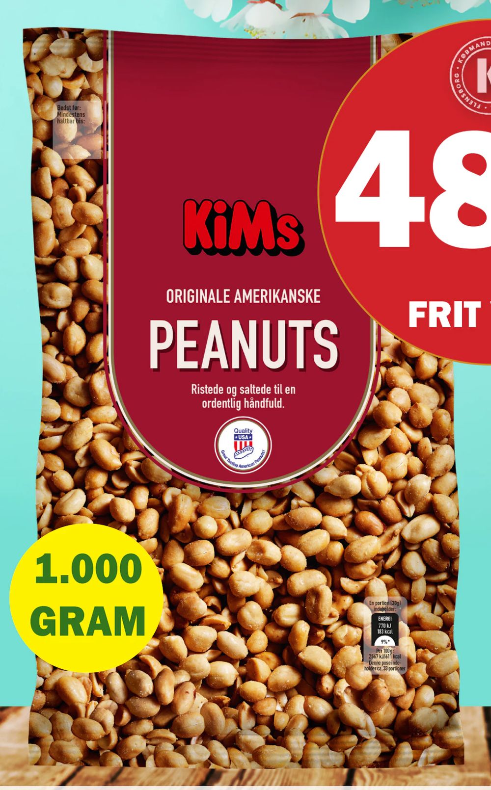 Tilbud på Kims Peanuts fra Købmandsgården til 48,48 kr.