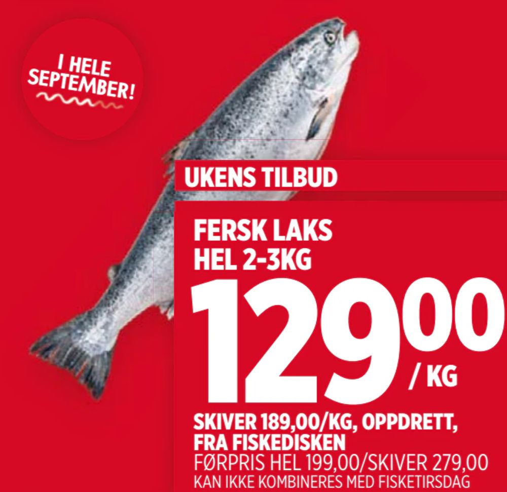 Fersk Laks Hel 2-3Kg