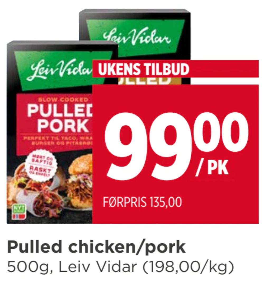 Pulled chicken/pork