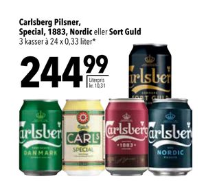 Carlsberg Pilsner, Special, 1883, Nordic eller Sort Guld