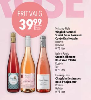 Vingård Hammel Sissi & Franz Roséwein Cuvée Kvalitetsvin