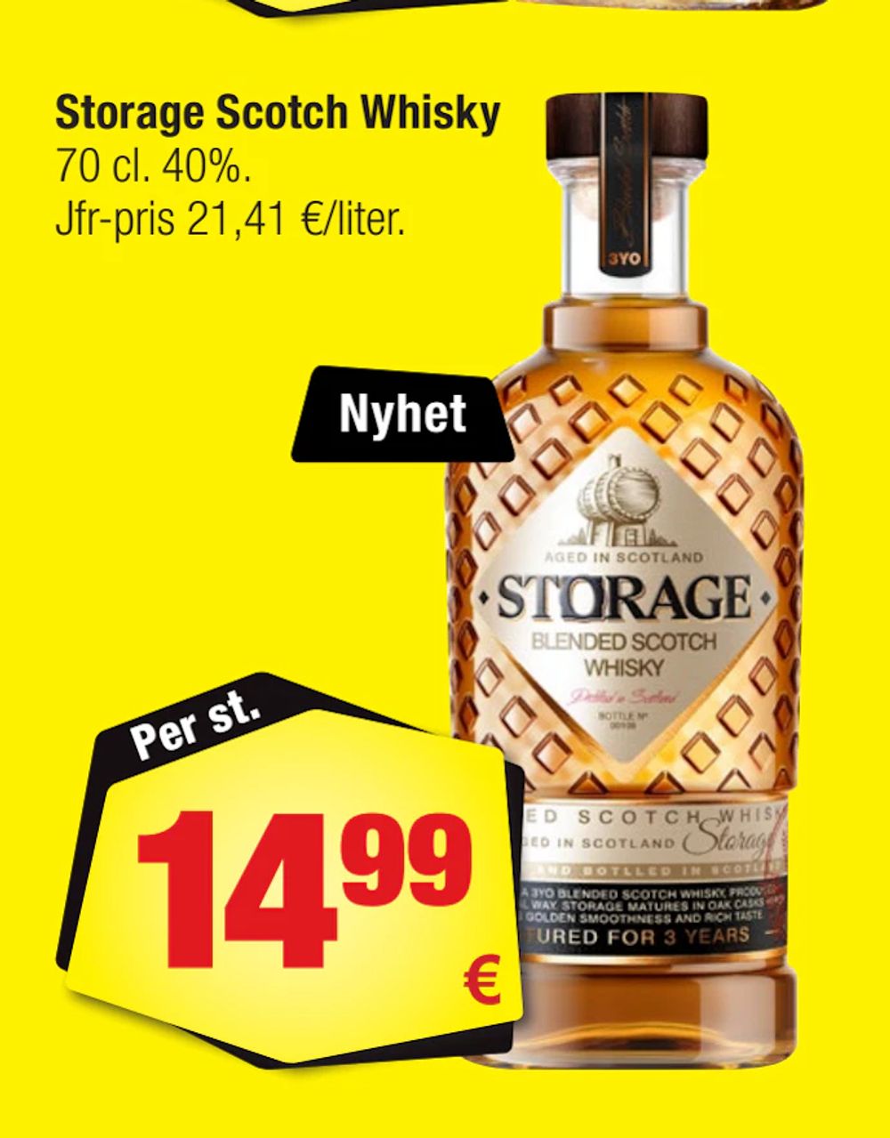 Erbjudanden på Storage Scotch Whisky från Calle för 14,99 €