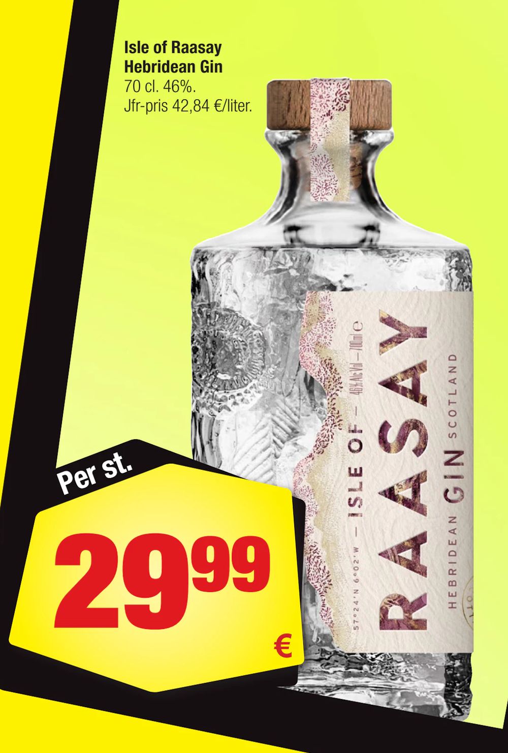 Erbjudanden på Isle of Raasay Hebridean Gin från Calle för 29,99 €