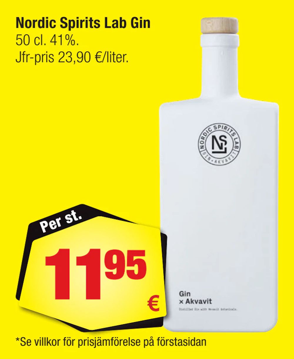 Erbjudanden på Nordic Spirits Lab Gin från Calle för 11,95 €
