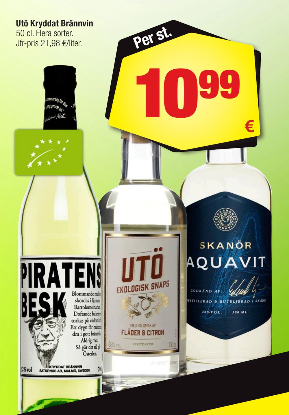 Erbjudanden på Utö Kryddat Brännvin från Calle för 10,99 €