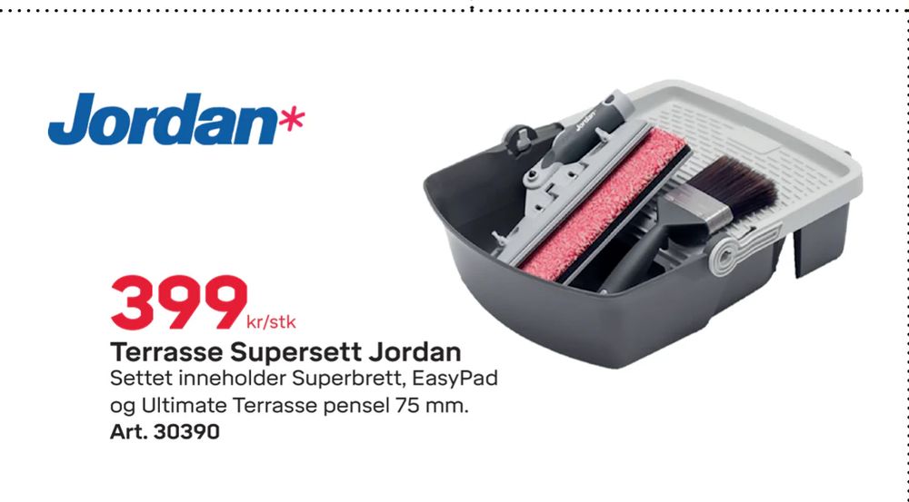 Tilbud på Terrasse Supersett Jordan fra Byggmax til 399 kr