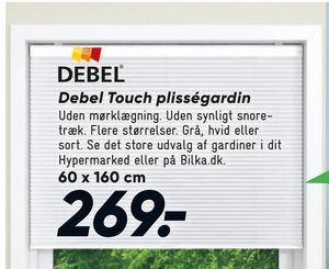 Debel Touch plisségardin