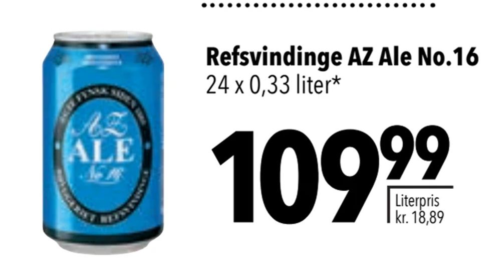 Tilbud på Refsvindinge AZ Ale No.16 fra CITTI til 109,99 kr.