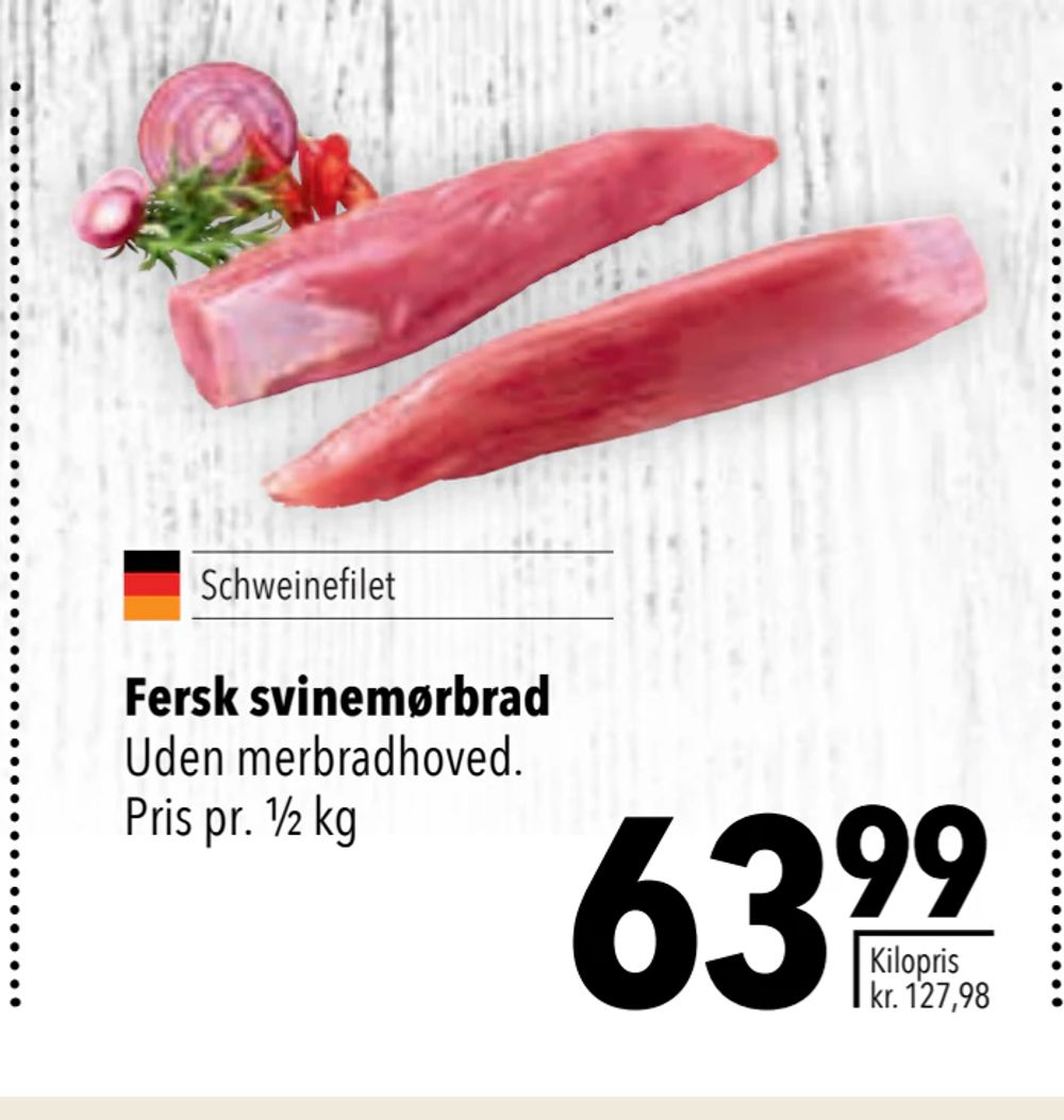 Tilbud på Fersk svinemørbrad fra CITTI til 63,99 kr.