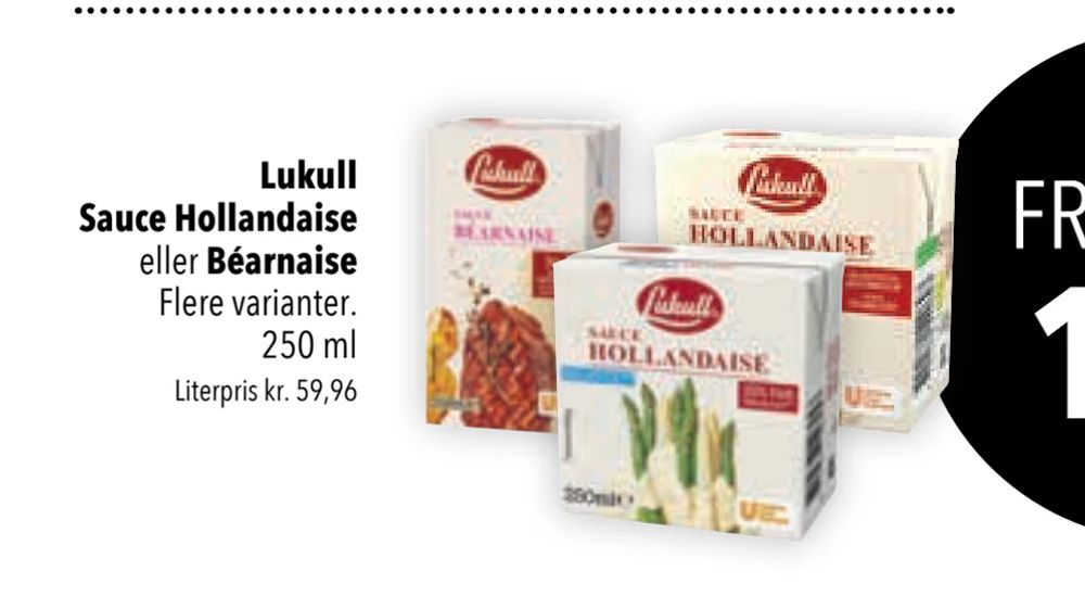 Tilbud på Lukull Sauce Hollandaise eller Béarnaise fra CITTI til 14,99 kr.