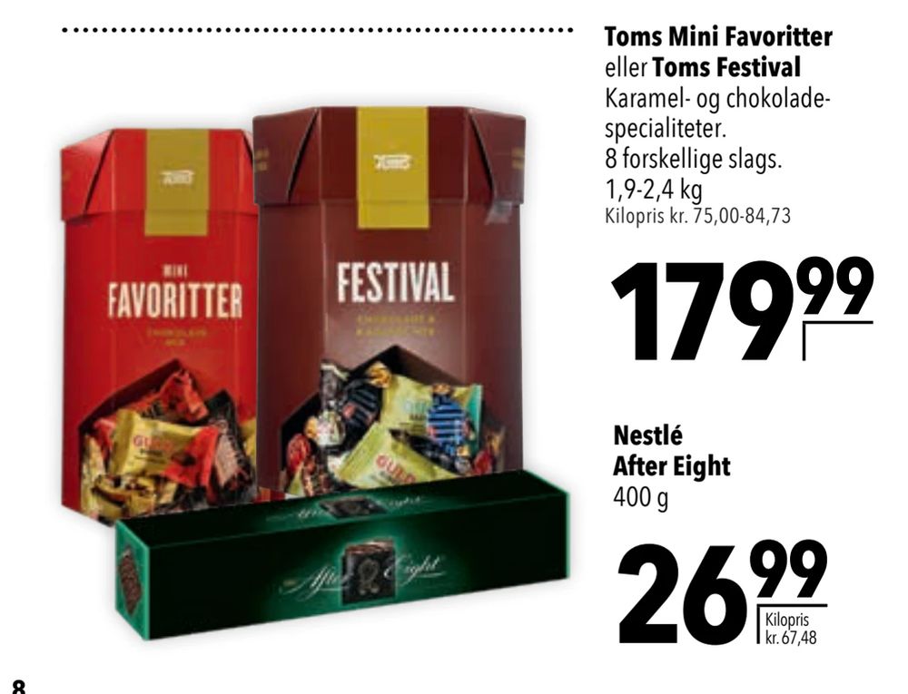 Tilbud på Toms Mini Favoritter eller Toms Festival fra CITTI til 179,99 kr.