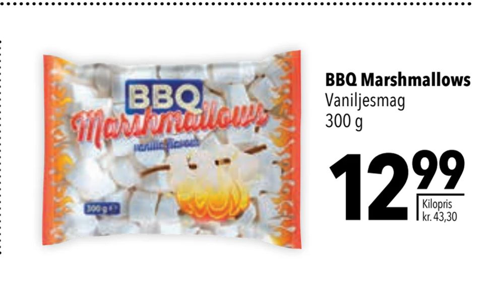Tilbud på BBQ Marshmallows fra CITTI til 12,99 kr.
