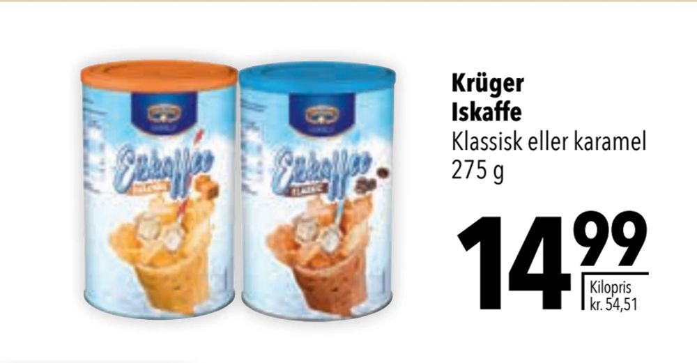 Tilbud på Krüger Iskaffe fra CITTI til 14,99 kr.