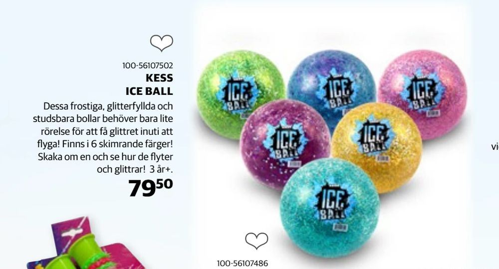 Erbjudanden på KESS ICE BALL från Lekia för 79,50 kr