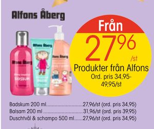 Produkter från Alfons