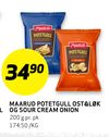 Maarud Potetgull Ost&Løk og Sour Cream Onion