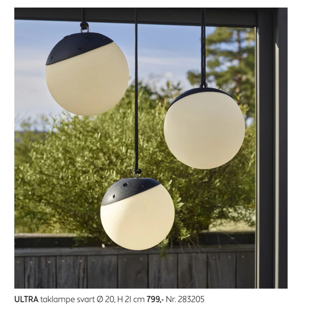 Tilbud på ULTRA taklampe fra Bohus til 799 kr