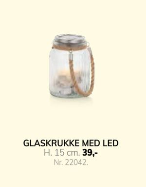 GLASKRUKKE MED LED