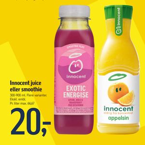 Innocent juice eller smoothie