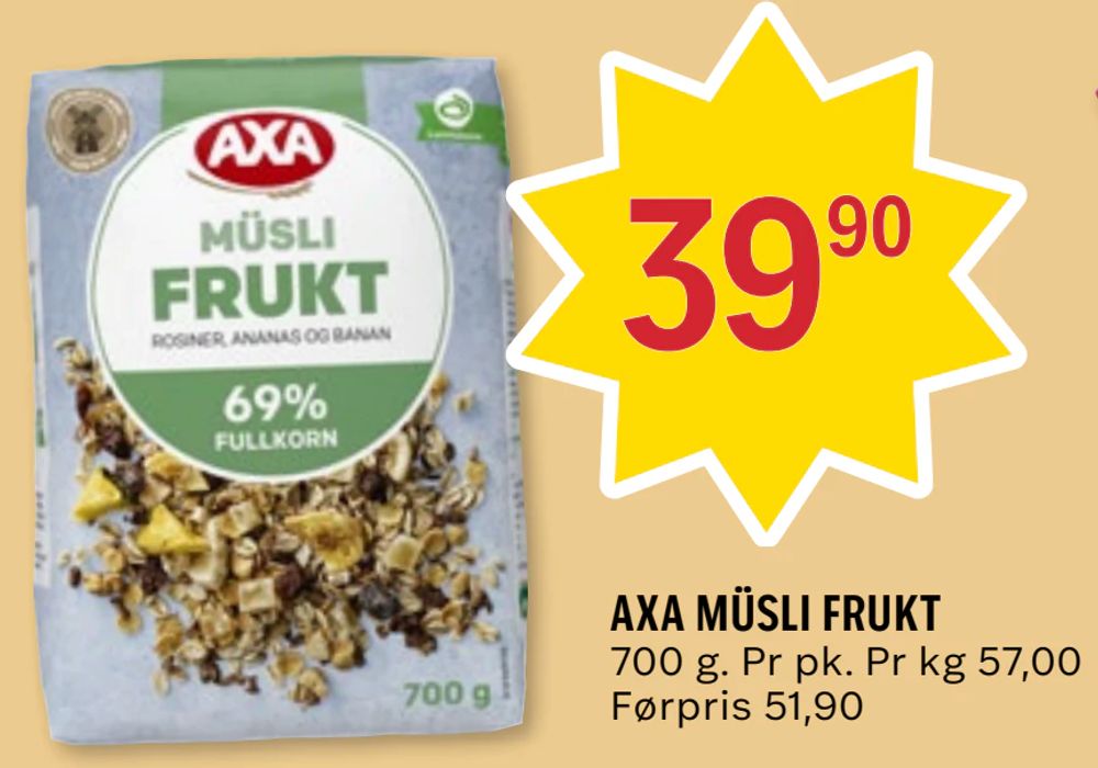 Axa Müsli Frukt