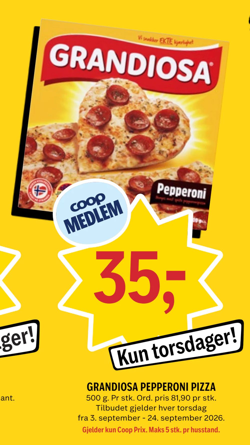 Grandiosa Pepperoni Pizza