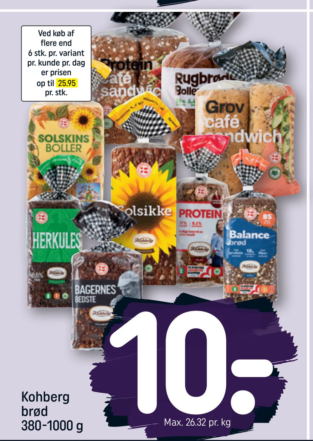 Kohberg brød 380-1000 g