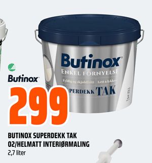 BUTINOX SUPERDEKK TAK 02/HELMATT INTERIØRMALING