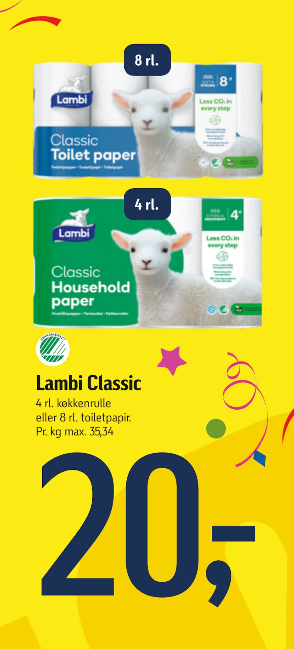 Tilbud på Lambi Classic fra føtex til 20 kr.