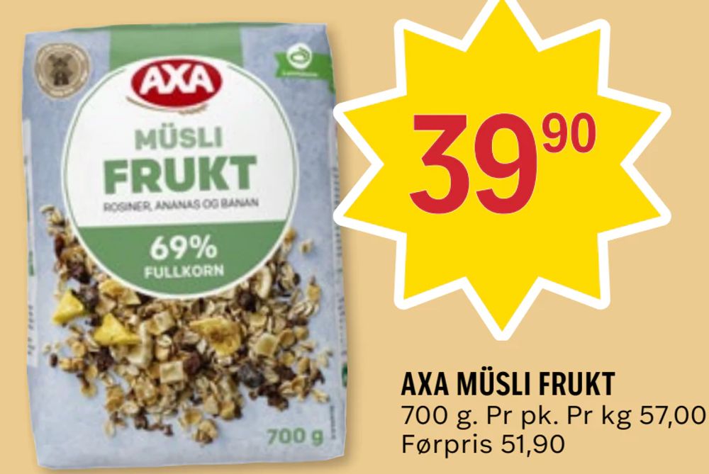 Axa Müsli Frukt