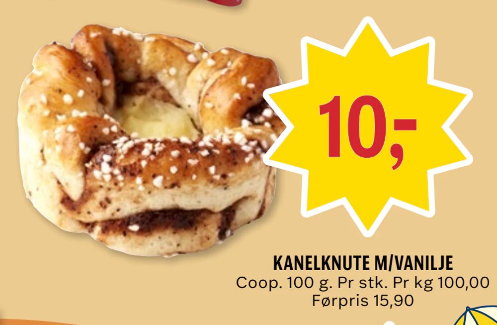 Kanelknute M/Vanilje