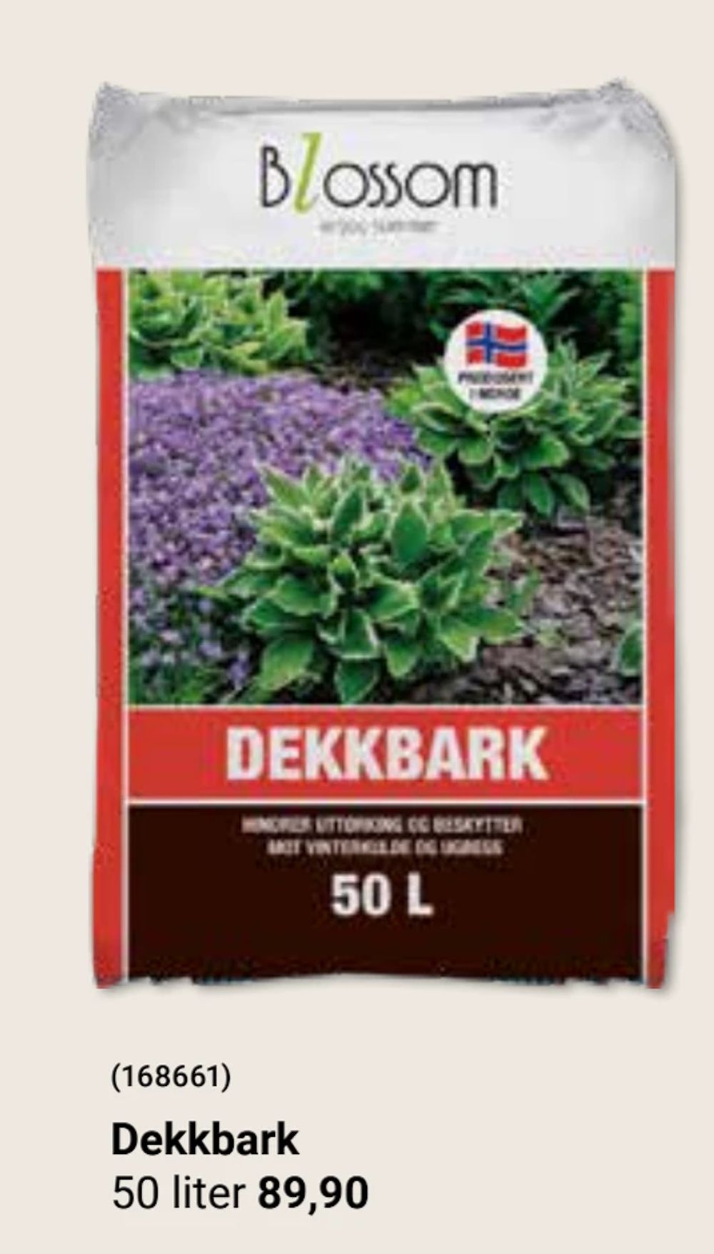 Tilbud på Dekkbark fra Europris til 89,90 kr