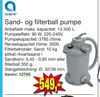 Sand- og filterball pumpe