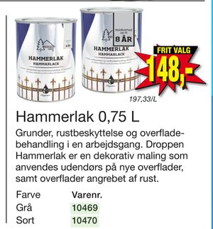 Hammerlak 0,75 L
