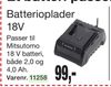 Batterioplader 18V